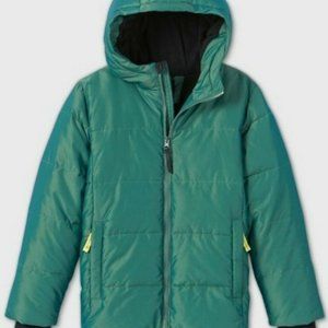 Boys' Puffer Jacket - All in Motion Black M